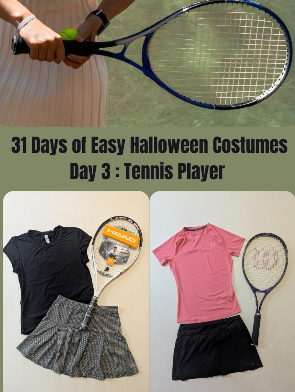 31 Days of Halloween Costumes Day 3 Tennis Player